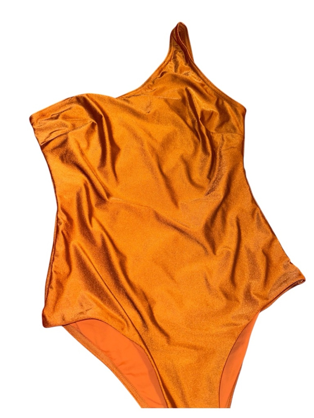 Zimmermann Rust Orange One-Shoulder Swim Piece